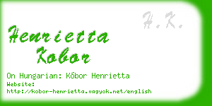 henrietta kobor business card